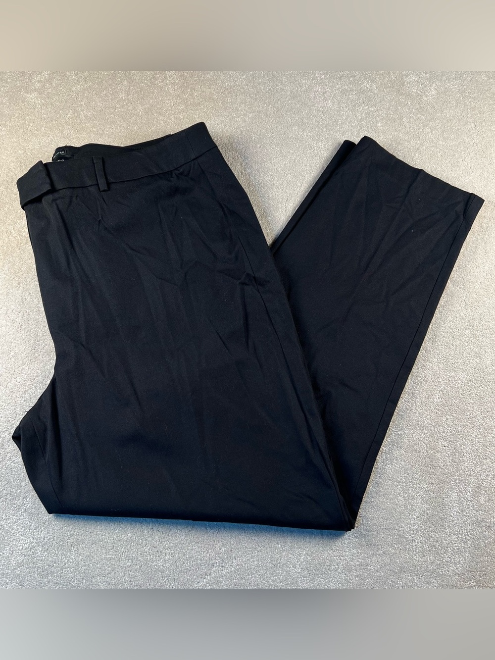 Talbots Pants Black High Waist Slim Dress Pants Straight Leg NWT Women's 18